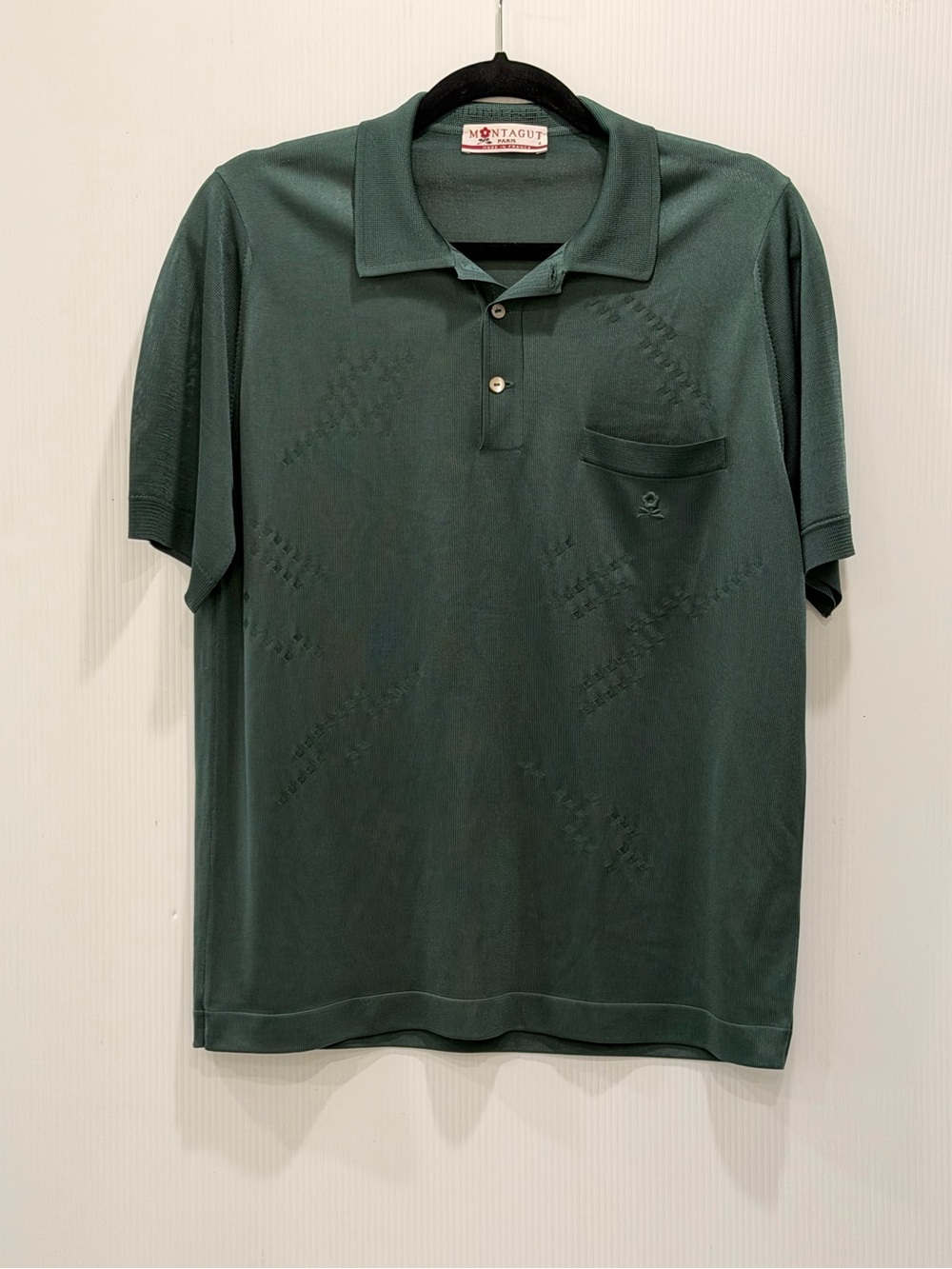 Men's Dark Green Short-Sleeve Polo Shirt